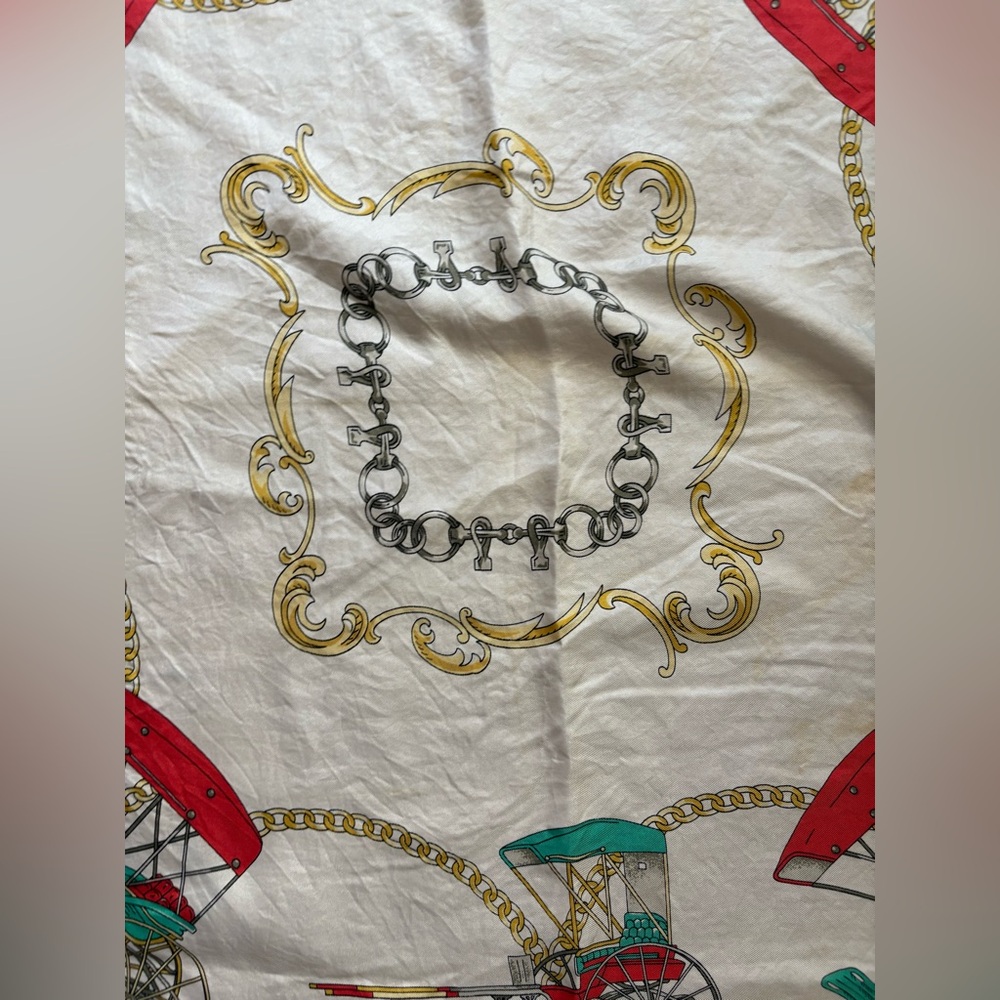 CELEINE Vintage Silk Scarf - Picture 10 of 13